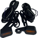 Drag Specialties LED Handlebar Marker Lights For Harley Davidson XL 1200 C 2004-2013 Black Amber