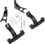Drag Specialties Passenger Floorboard Mount Kit For Harley Davidson FLSTC1450 2001-2003 - Black