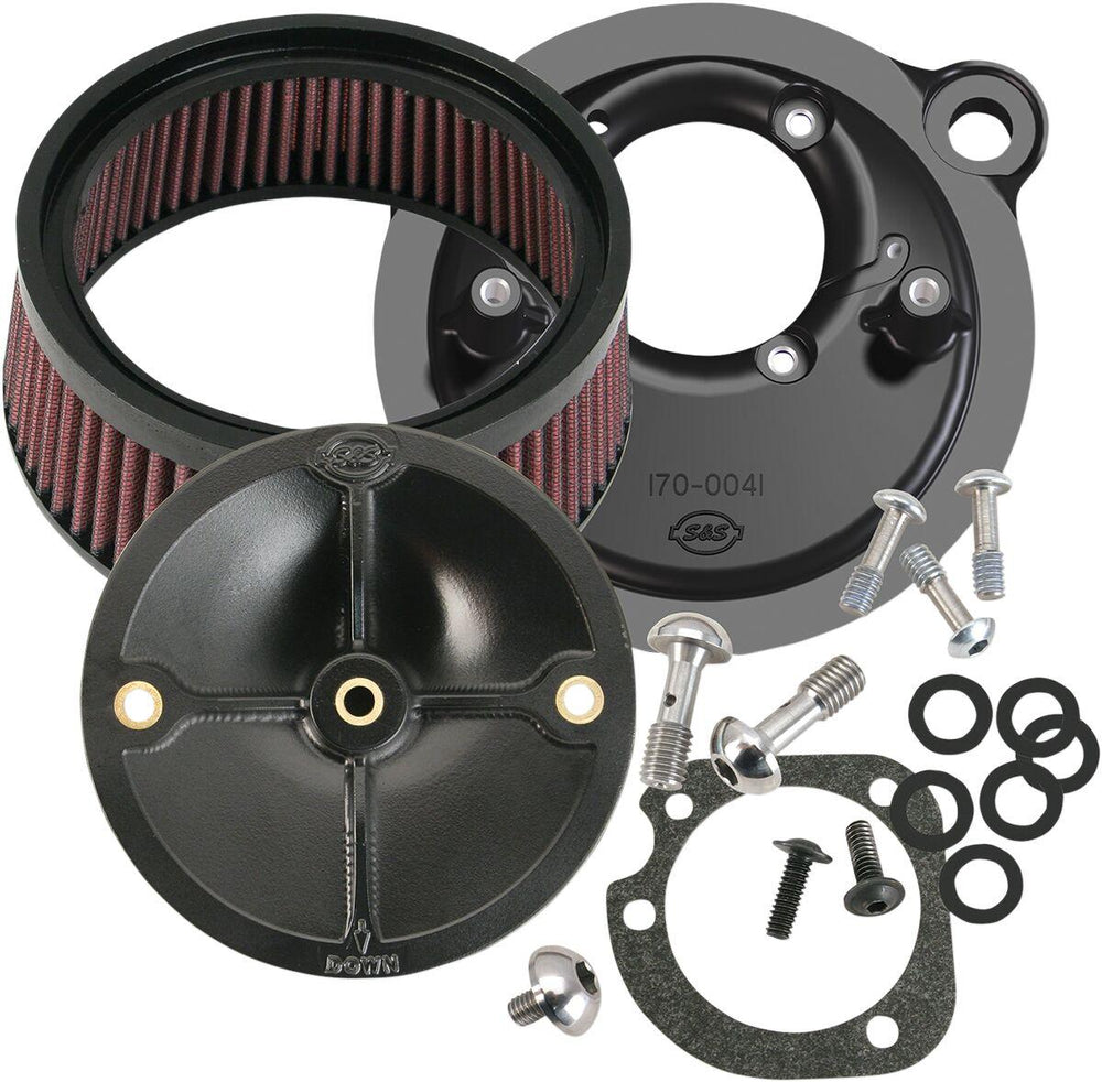 S&S Cycle Super Stock Stealth Air Cleaner Kit For Harley Davidson XL 1200 C 1996-2006 - Black