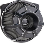 Arlen Ness Inverted Series Beveled Air Cleaner Kit For Harley Davidson FLHX 1923 2024-2026 - Black/Silver