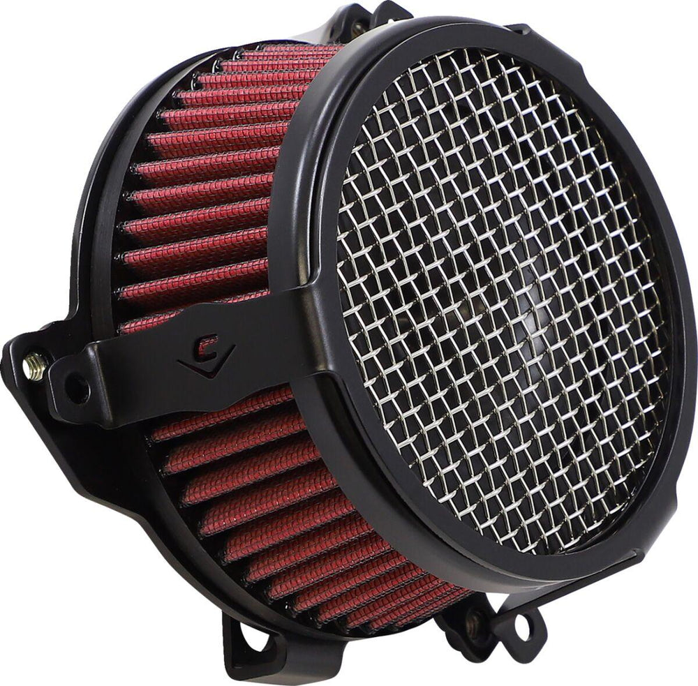 Cobra Air Cleaner Kit For Harley Davidson XL1200C 2004-2020 Plain - Black