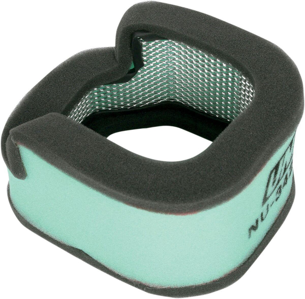 Uni Filter Air Filter Element For Harley Davidson FLHS 1340 1989-1992 - Black/Green