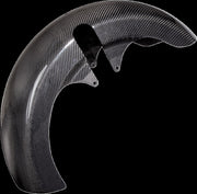 Arlen Ness Carbon Fibre 21" Fat Wrapper Fender For Harley Davidson FLHX 1923 ABS 2024 53 cm (21") Front - Black/Carbon Fiber