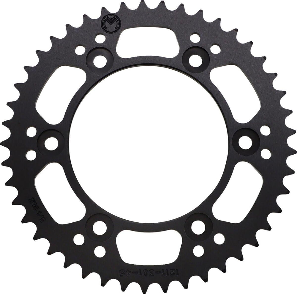 Moose Racing Aluminium Sprocket For Honda CRF230 L 2008-2009 Rear Black/Powder-Coated 45T - Black