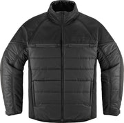Icon Unisex Ghost Puffer Jacket - Black Charcoal Grey
