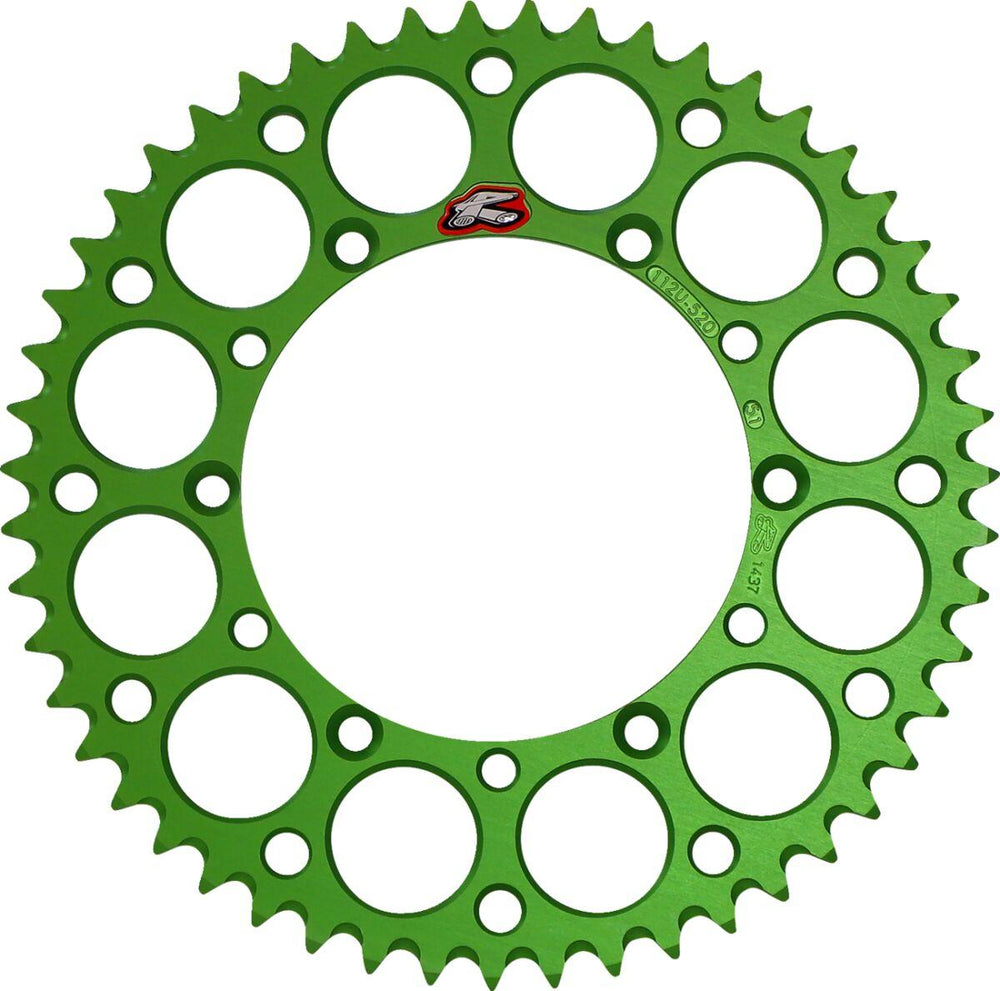 Renthal Ultralight Sprocket For Kawasaki KDX250 1983-1994 Rear 51T - Green