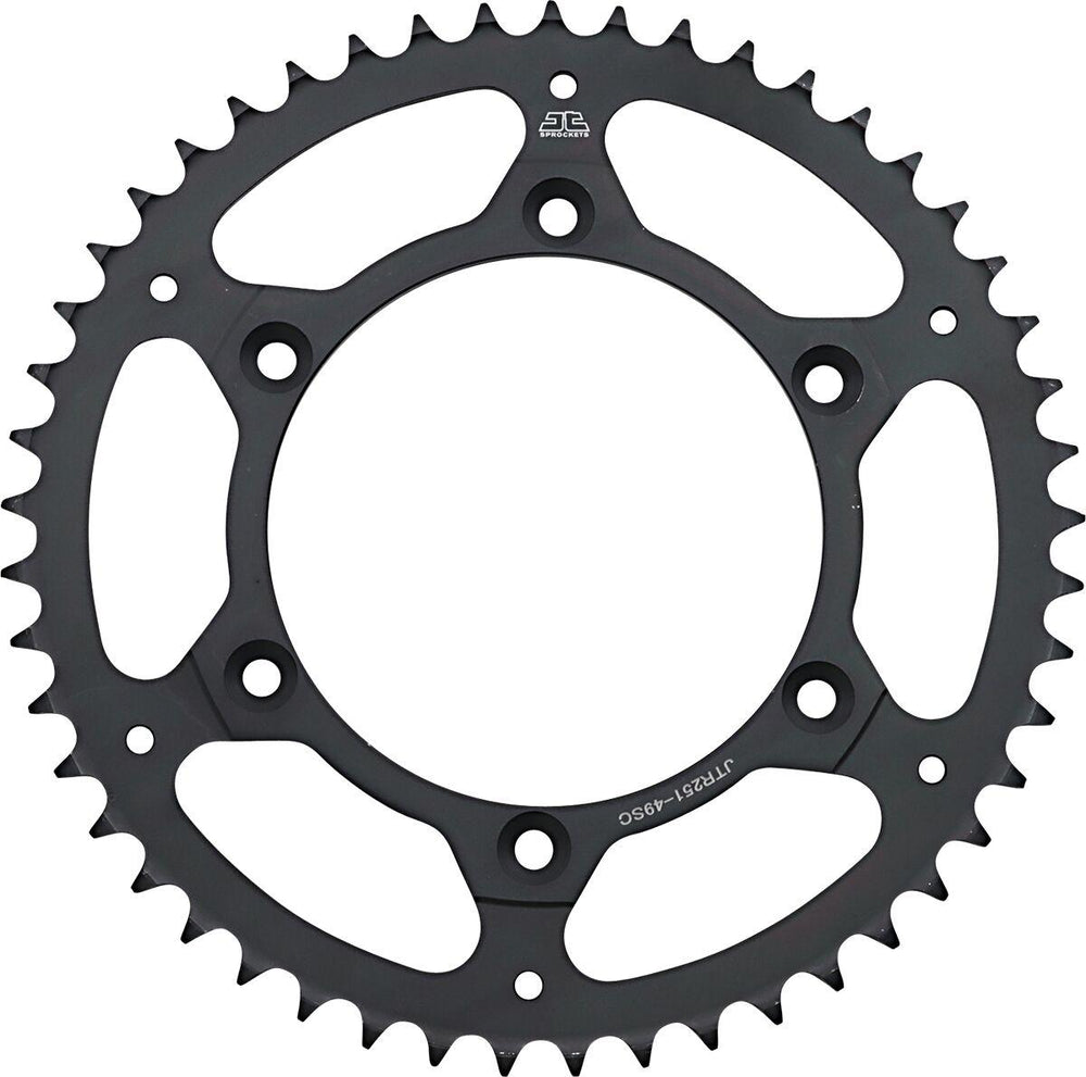 JT Steel Sprocket For Yamaha TTR230 2005-2026 Rear 49T - Black