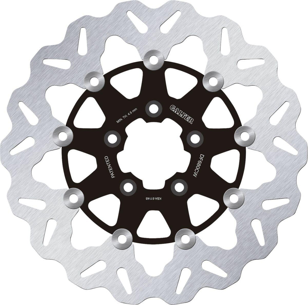 Galfer Brake Disc For Harley Davidson FLHR 1340 1994-1998 Front - Black/Silver