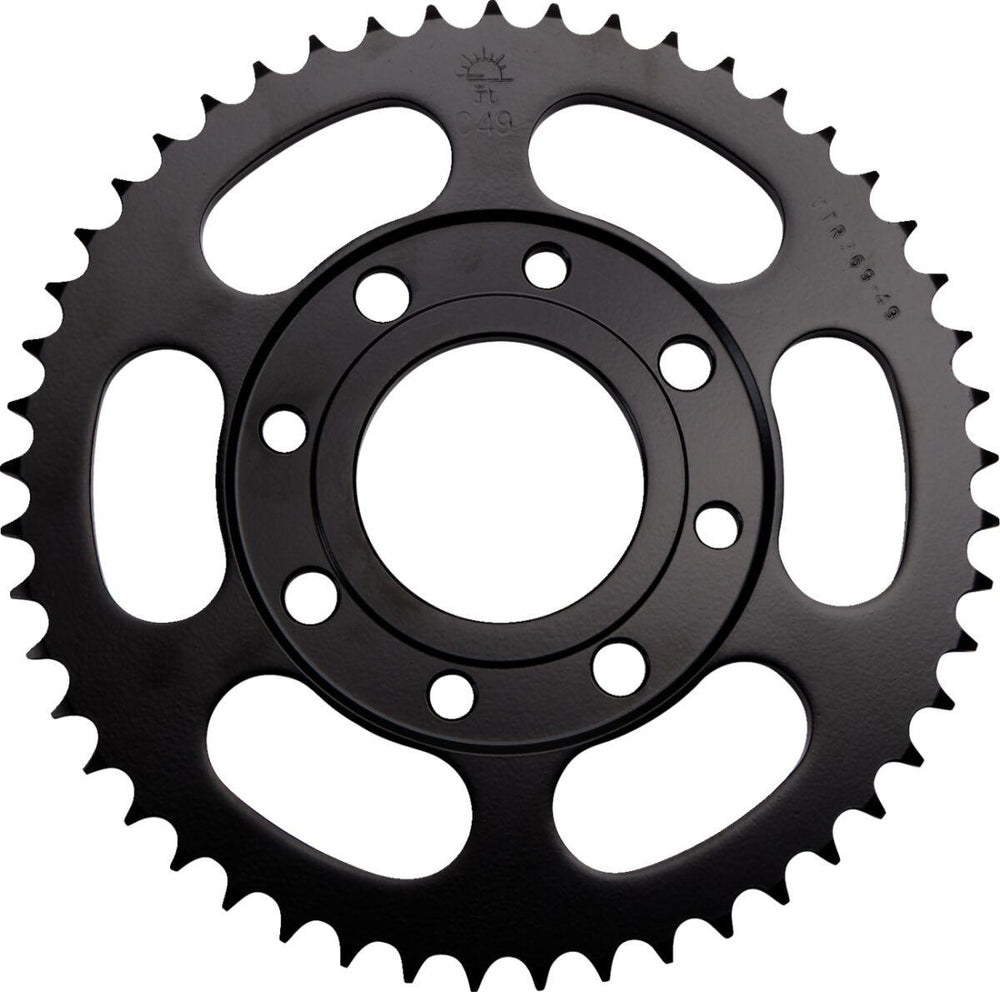 JT Steel Sprocket For Daelim Altino 100 1995-2003 Rear Black 49T