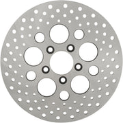 Drag Specialties Stainless Steel Drilled Brake Disc For Harley Davidson FLD 1690 2012-2013 Rear - Ground