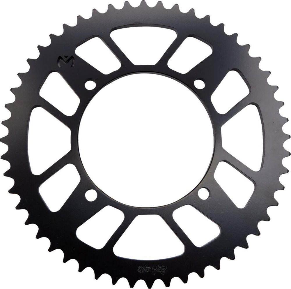 Moose Racing Steel Sprocket For Kawasaki KLX140 2008-2020 Rear Black/Zinc Plated 52T - Black/Zinc Plated