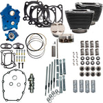 S&S Cycle 128" Power Package For Harley Davidson FLHFB 1868 ABS 2023 - Black Granite/Highlighted Fins