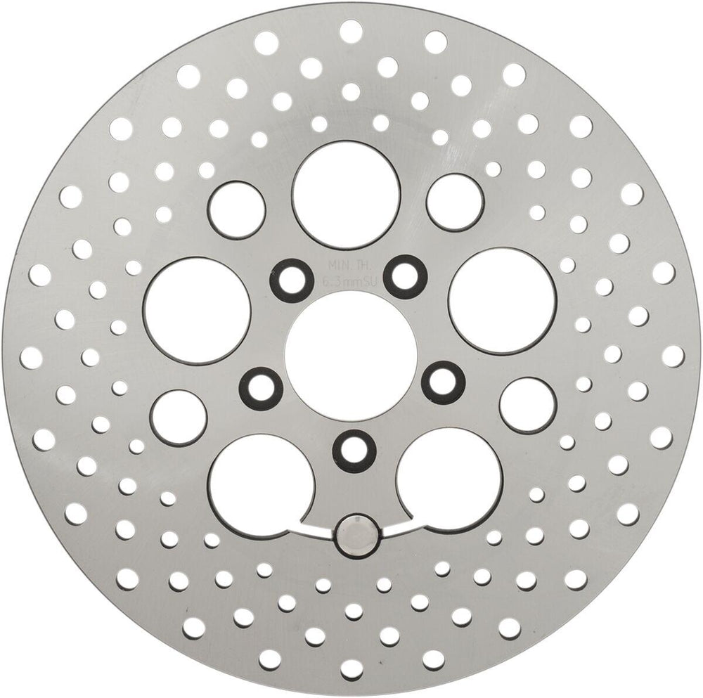 Drag Specialties Stainless Steel Drilled Brake Disc For Harley Davidson FLH 1868 2021 Rear - Ground