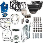 S&S Cycle 132" Power Package For Harley Davidson FLDE 1750 ABS 2018-2020 - Black Granite/Highlighted Fins