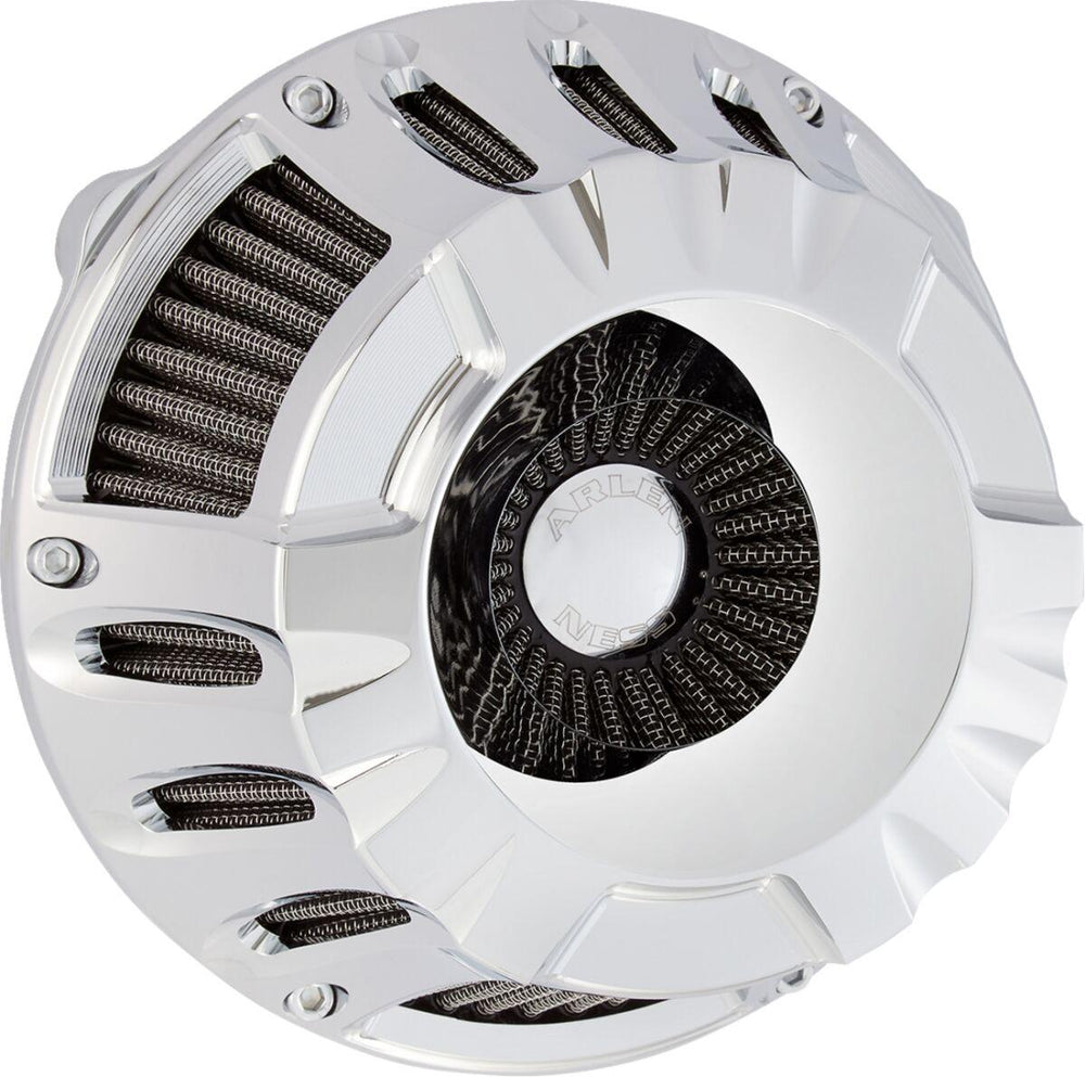 Arlen Ness Inverted Series Deep Cut Air Cleaner Kit For Harley Davidson FLHX 1923 2024-2026 - Chrome