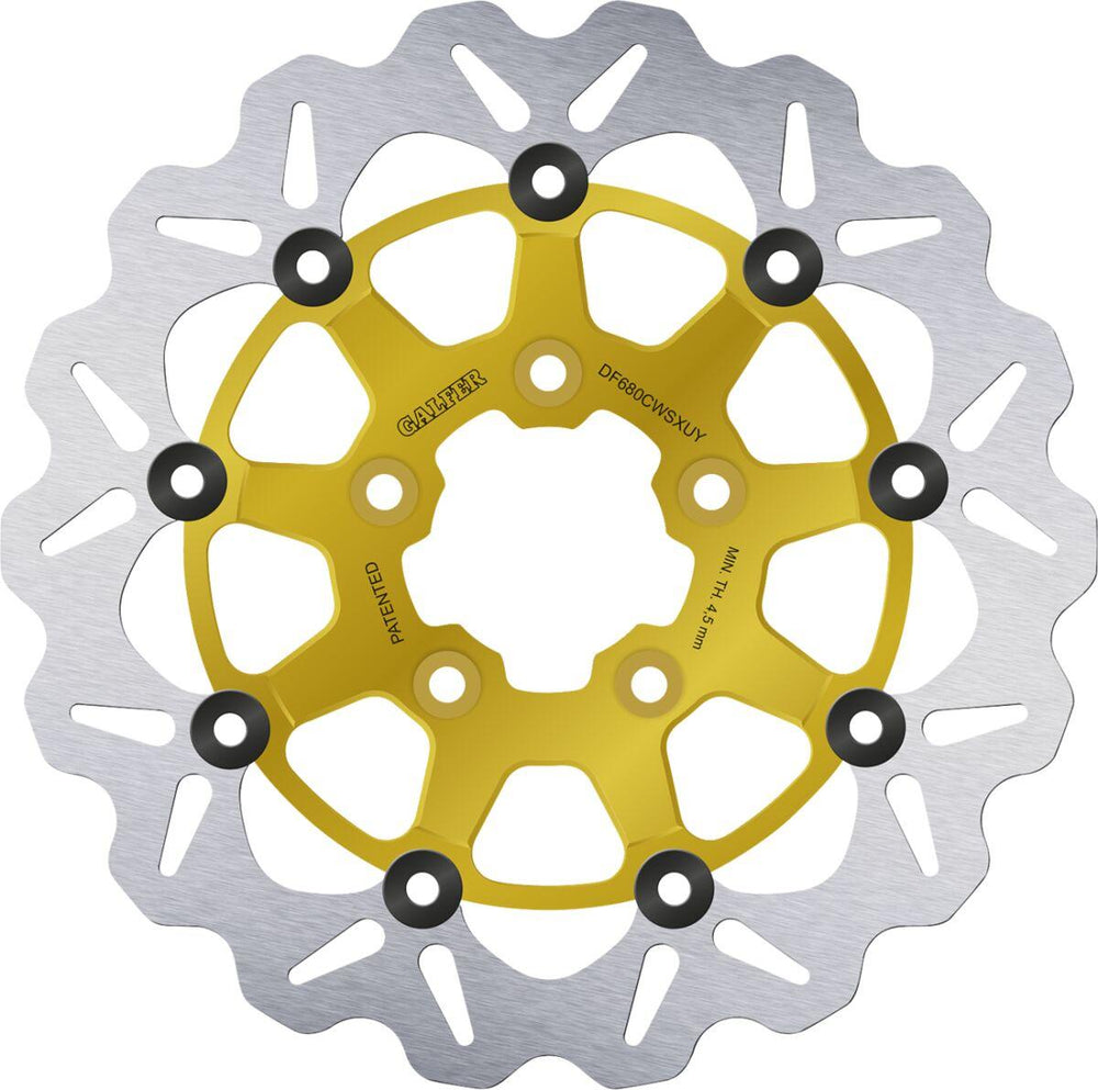 Galfer Brake Disc For Harley Davidson FLHR 1340 1994-1998 Front - Gold/Silver