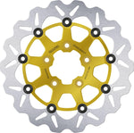 Galfer Brake Disc For Harley Davidson FLHR 1340 1994-1998 Front - Gold/Silver