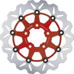 Galfer Brake Disc For Harley Davidson FLHR 1340 1994-1998 Front - Red/Silver