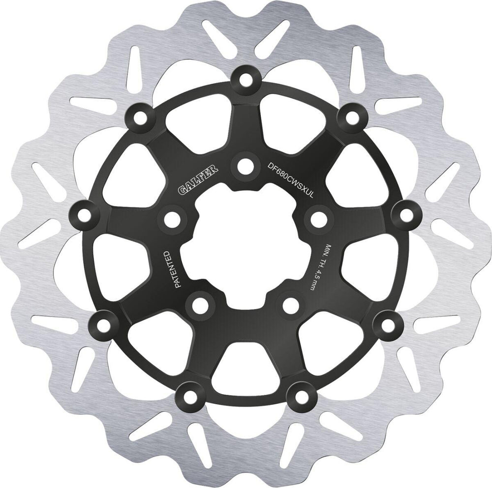 Galfer Brake Disc For Harley Davidson FLHR 1340 1994-1998 Front - Black/Silver
