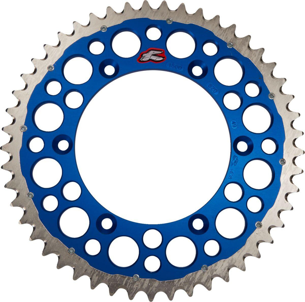 Renthal Twinring Sprocket For Yamaha WRF250 2001-2024 Rear 49T - Blue