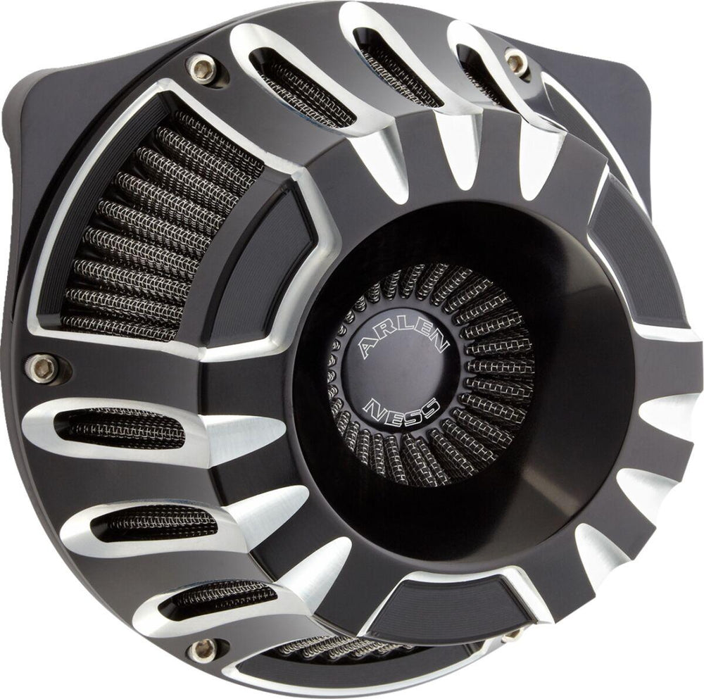 Arlen Ness Inverted Series Deep Cut Air Cleaner Kit For Harley Davidson FLHX 1923 2024-2026 - Black/Silver