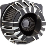 Arlen Ness Inverted Series Deep Cut Air Cleaner Kit For Harley Davidson FLHX 1923 2024-2026 - Black/Silver