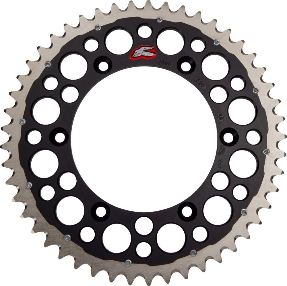 Renthal Twinring Sprocket For Yamaha WRF250 2001-2024 Rear 49T - Black