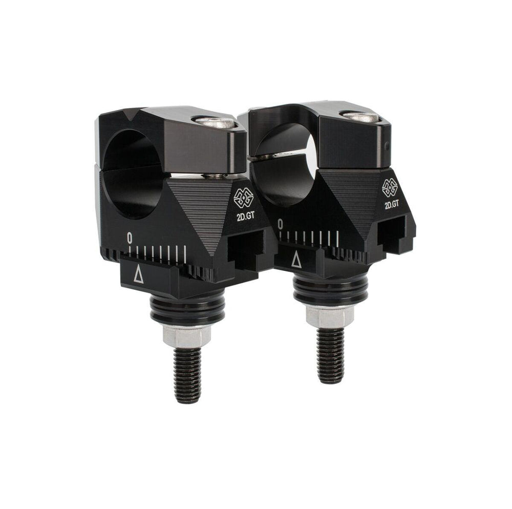 Gilles 2D.GT Handlebar Risers For Yamaha MT-10 ABS 2022-2024 - Black