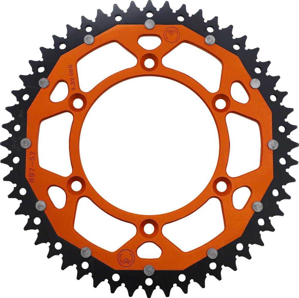 Moose Racing Dual Sprocket For KTM  Duke 400 1994-1995 Rear Orange 52T