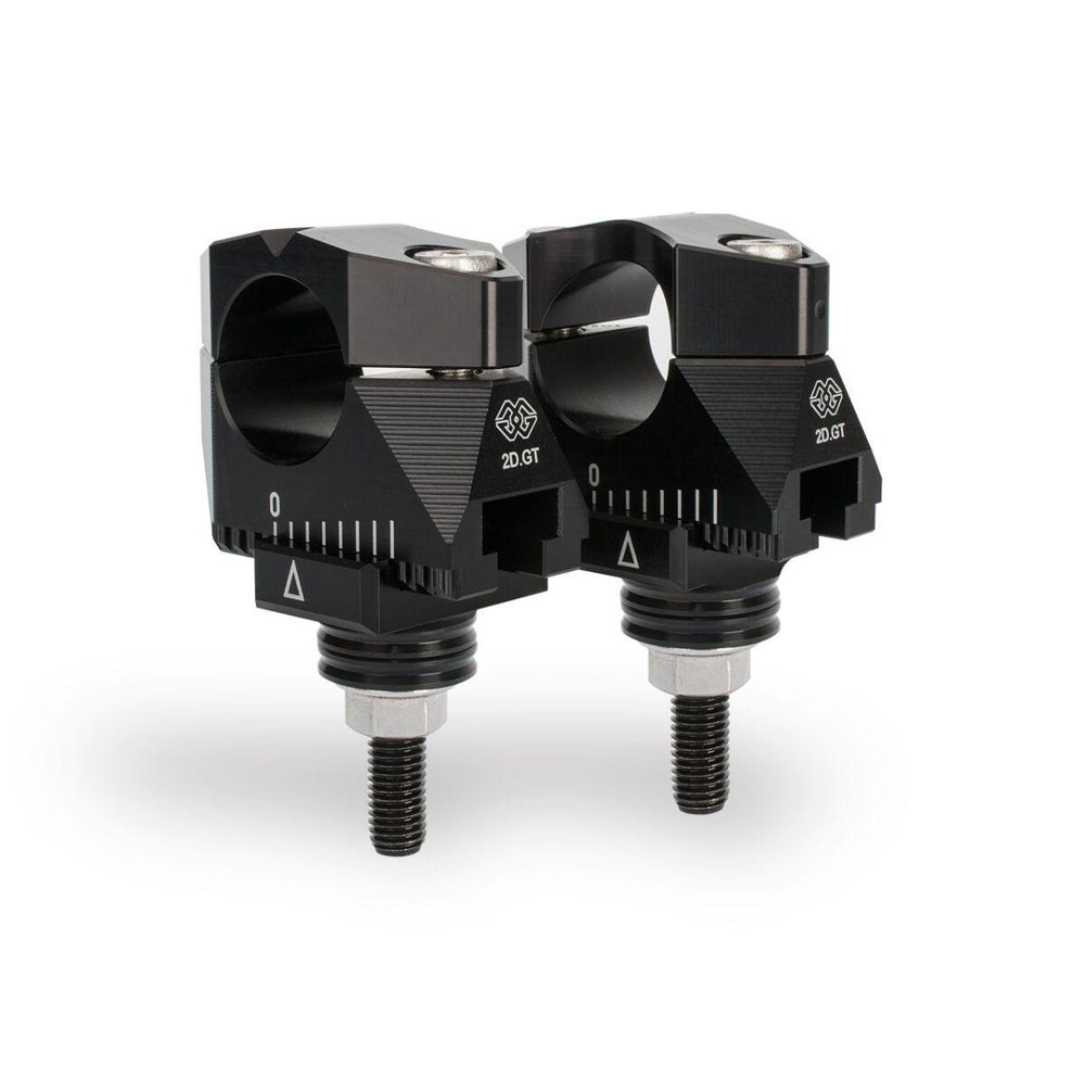 Gilles 2D.GT Handlebar Risers For Kawasaki Z 650 RS ABS 2022-2026 - Black