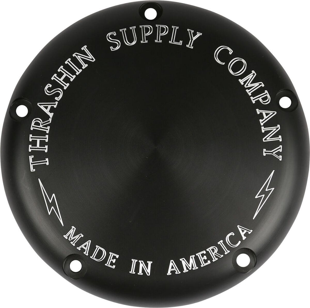 Thrashin Supply Co Classic Derby Cover For Harley Davidson FLDE 1750 2018-2020 - Black