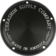 Thrashin Supply Co Classic Derby Cover For Harley Davidson FLDE 1750 2018-2020 - Black