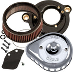 S&S Cycle Mini Teardrop Stealth Air Cleaner Kit For Harley Davidson FLDE 1750 2018-2020 - Chrome