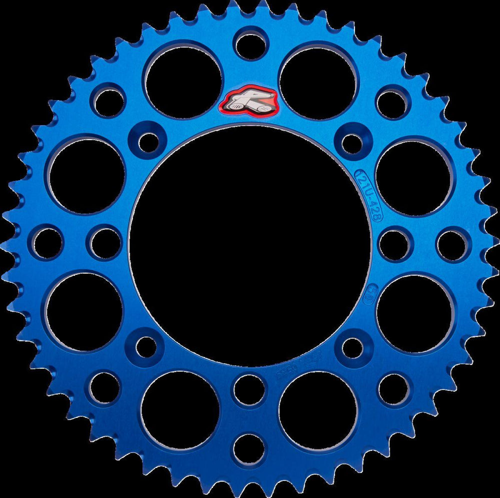 Renthal Ultralight Sprocket For Suzuki RM 80 1989-2001 Rear 50T - Blue