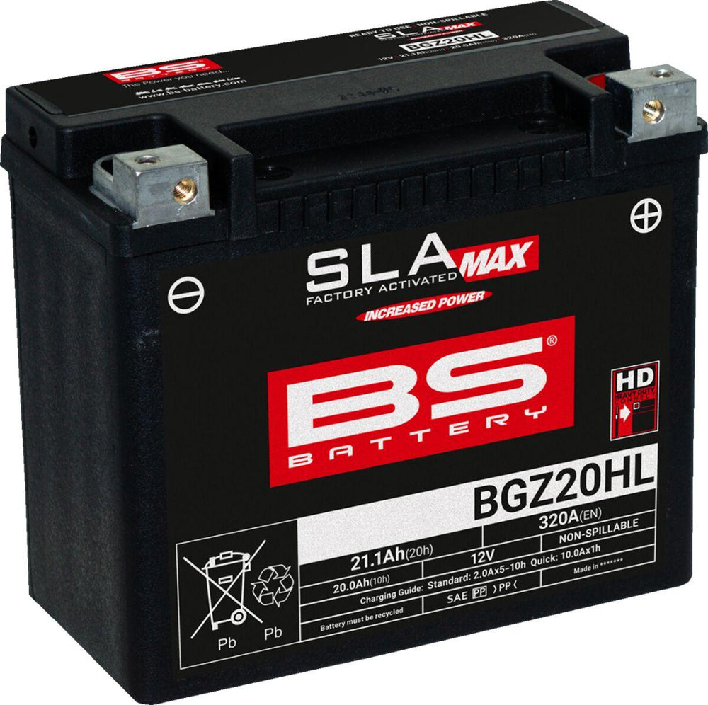 BS Battery SLA Max AGM Battery For Honda ARX 1200 N2 - Black