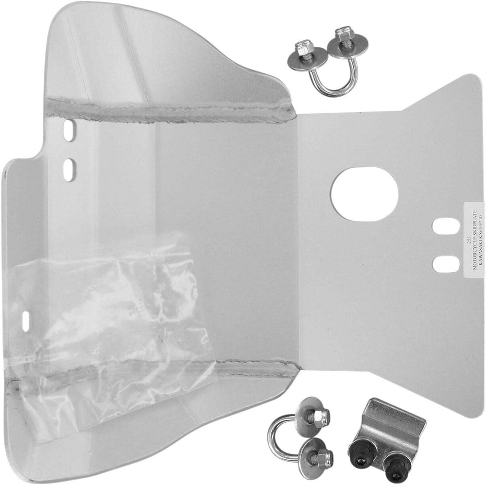 Moose Racing Aluminium Skid Plate For Kawasaki KX65 2000-2016 - Silver