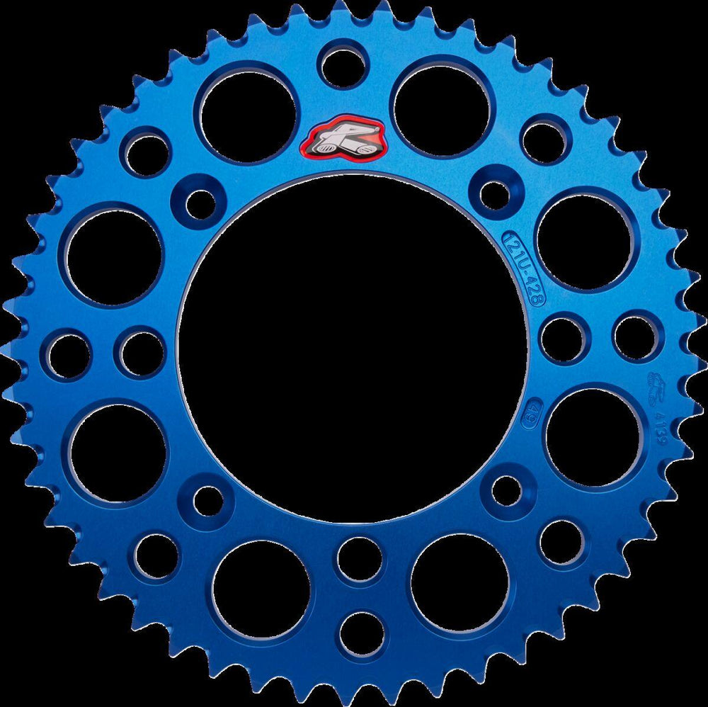 Renthal Ultralight Sprocket For Suzuki RM 80 1989-2001 Rear 49T - Blue