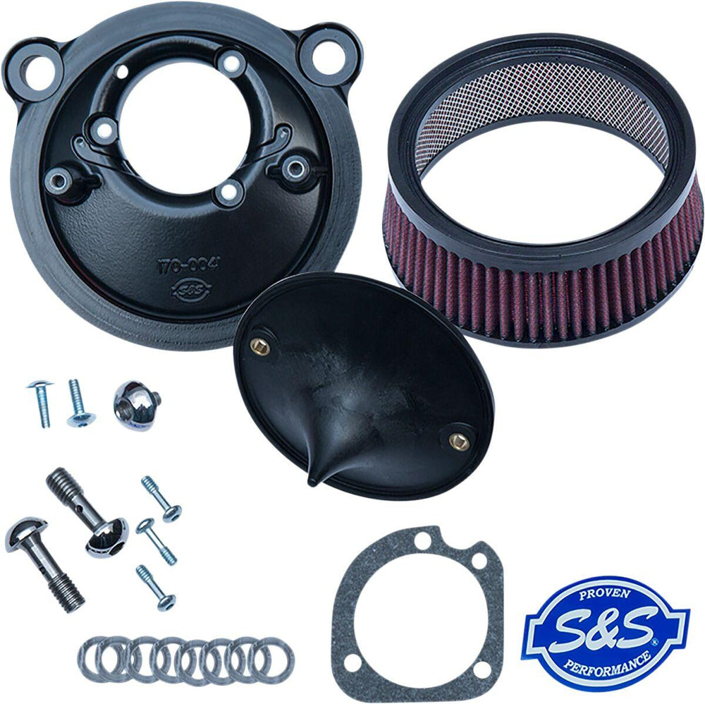 S&S Cycle Super Stock Stealth Air Cleaner Kit For Harley Davidson XL 1200 C 2007-2020 - Black