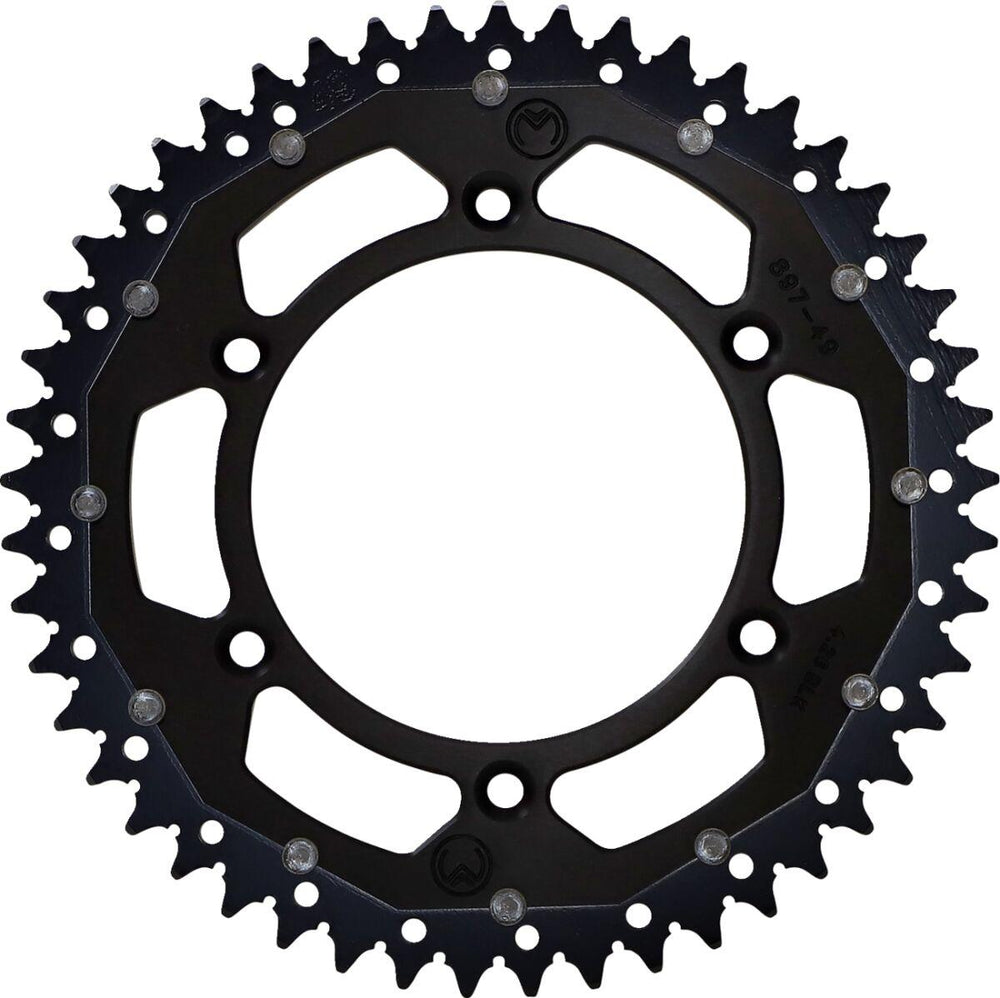 Moose Racing Dual Sprocket For KTM Adventure 640 1999-2006 Rear Black 49T