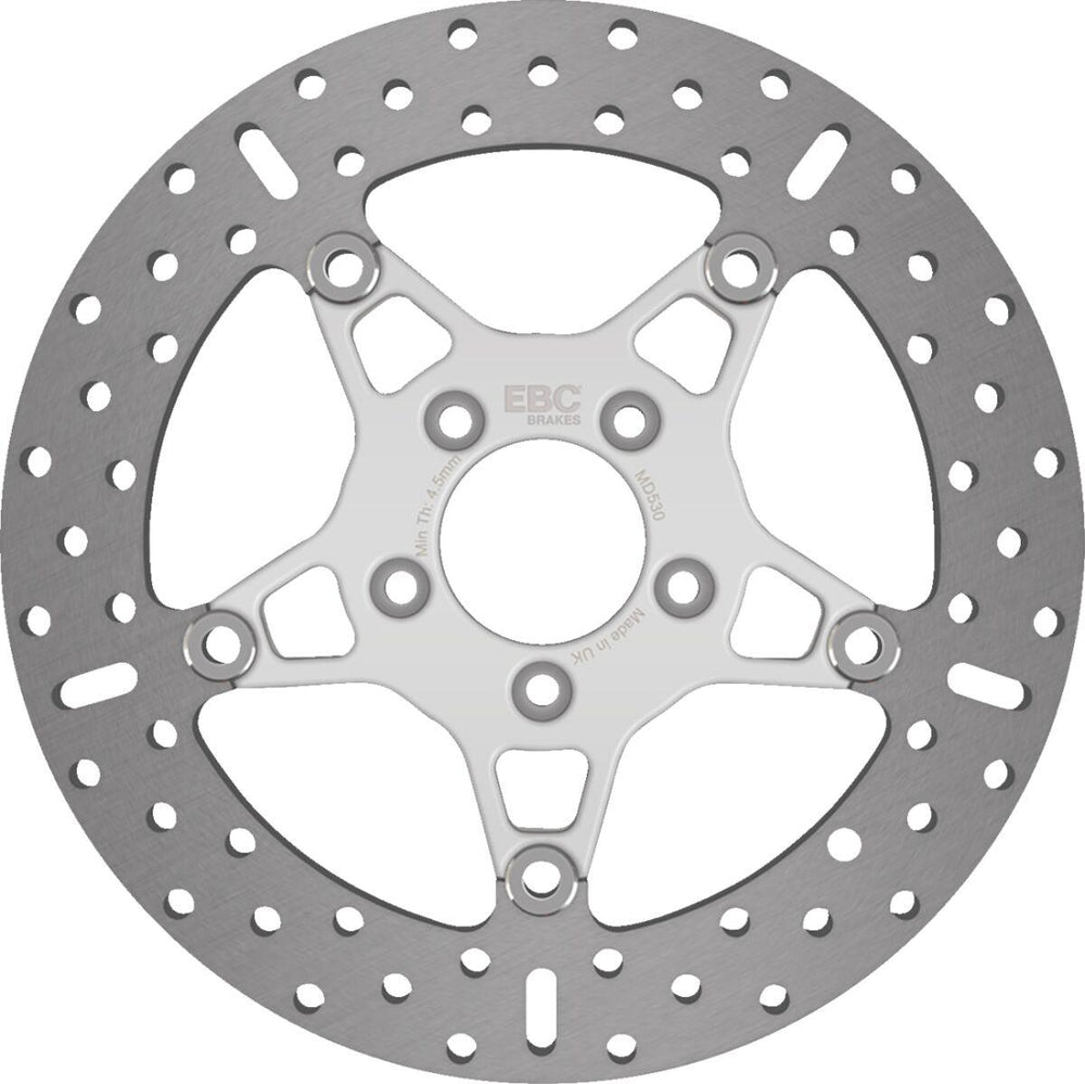 EBC Round Floating Brake Disc For Harley Davidson FLFB 1750 ABS Softail Fat Boy 107 2018-2020 Front Left