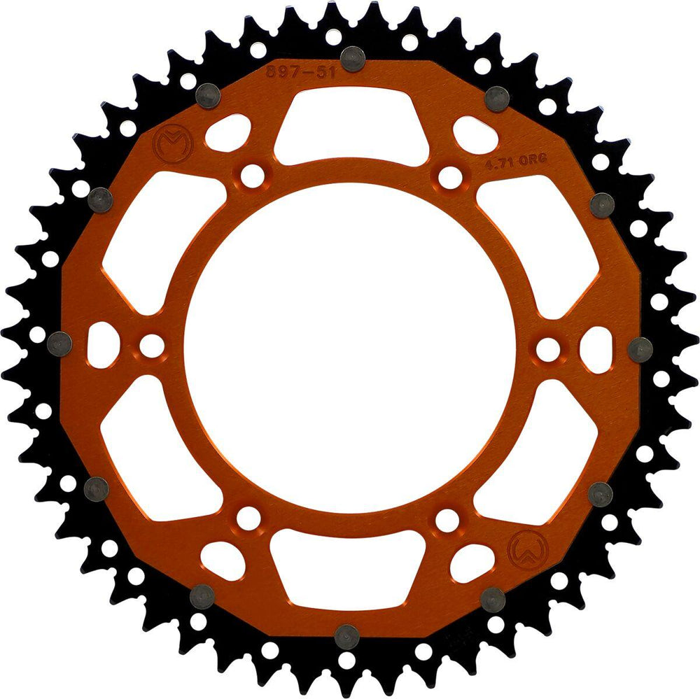 Moose Racing Dual Sprocket For KTM Adventure 640 1999-2006 Rear Orange 51T
