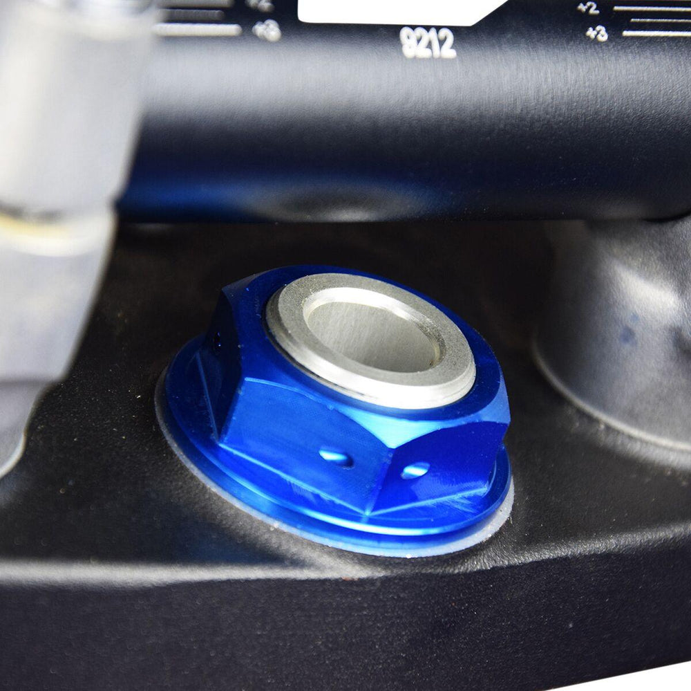 Scar Steering Nut For Honda CR85R 2003-2008 - Blue