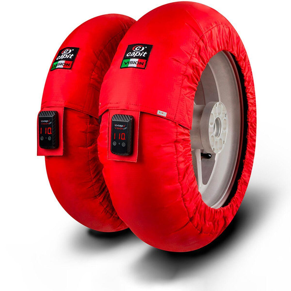 Capit Suprema Vision Tyre Warmer M/XXL - Front 125/17" Rear ?200/55-17" - Red