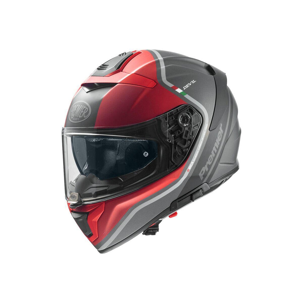 Premier Devil PH Helmet - Gloss/Grey/Red