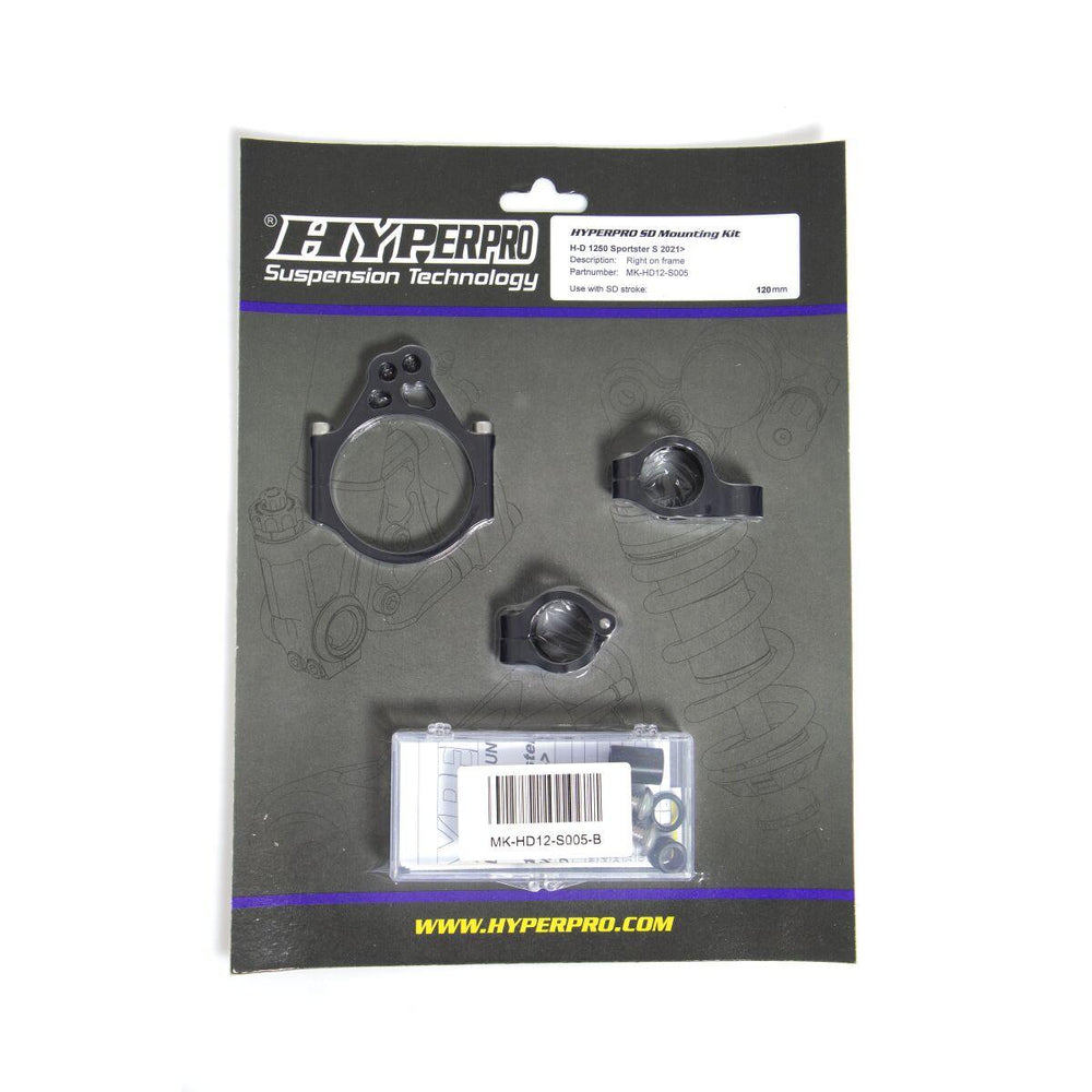 Hyperpro Steering Damper Mounting Kit For Harley Davidson RH 1250S 2021-2022 - Black