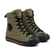 Spada Switch High Top Trainer Style Motorcycle Boots - Olive Green