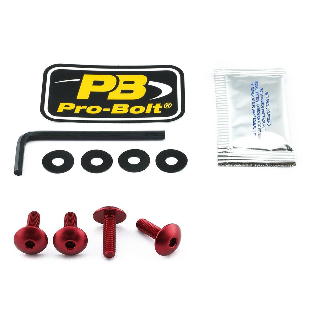 Pro Bolt Aluminium Screen Bolt Kit For Honda CB1000R ABS 2018-2021 - Red