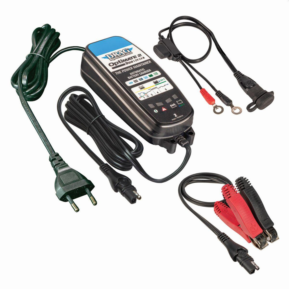 Drag Specialties Drag  Specialties Optimate 2 Duo EU Battery Charger
