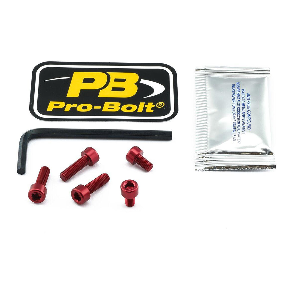 Pro Bolt Aluminium Fuel Cap Kit For Kawasaki ER-6F 650 2012-2016 - Red