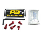 Pro Bolt Aluminium Fuel Cap Kit For Kawasaki ER-6F 650 2012-2016 - Red